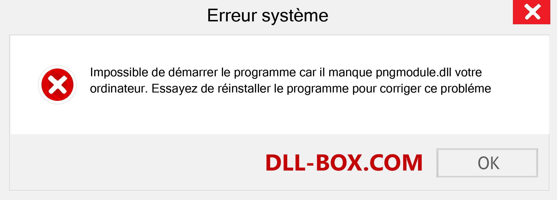 Le fichier pngmodule.dll est manquant ?. Télécharger pour Windows 7, 8, 10 - Correction de l'erreur manquante pngmodule dll sur Windows, photos, images